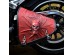 3D Skull Red with Black Top Leather Swingarm Left Single Bag for Harley Davidson Breakout 2018 onwards